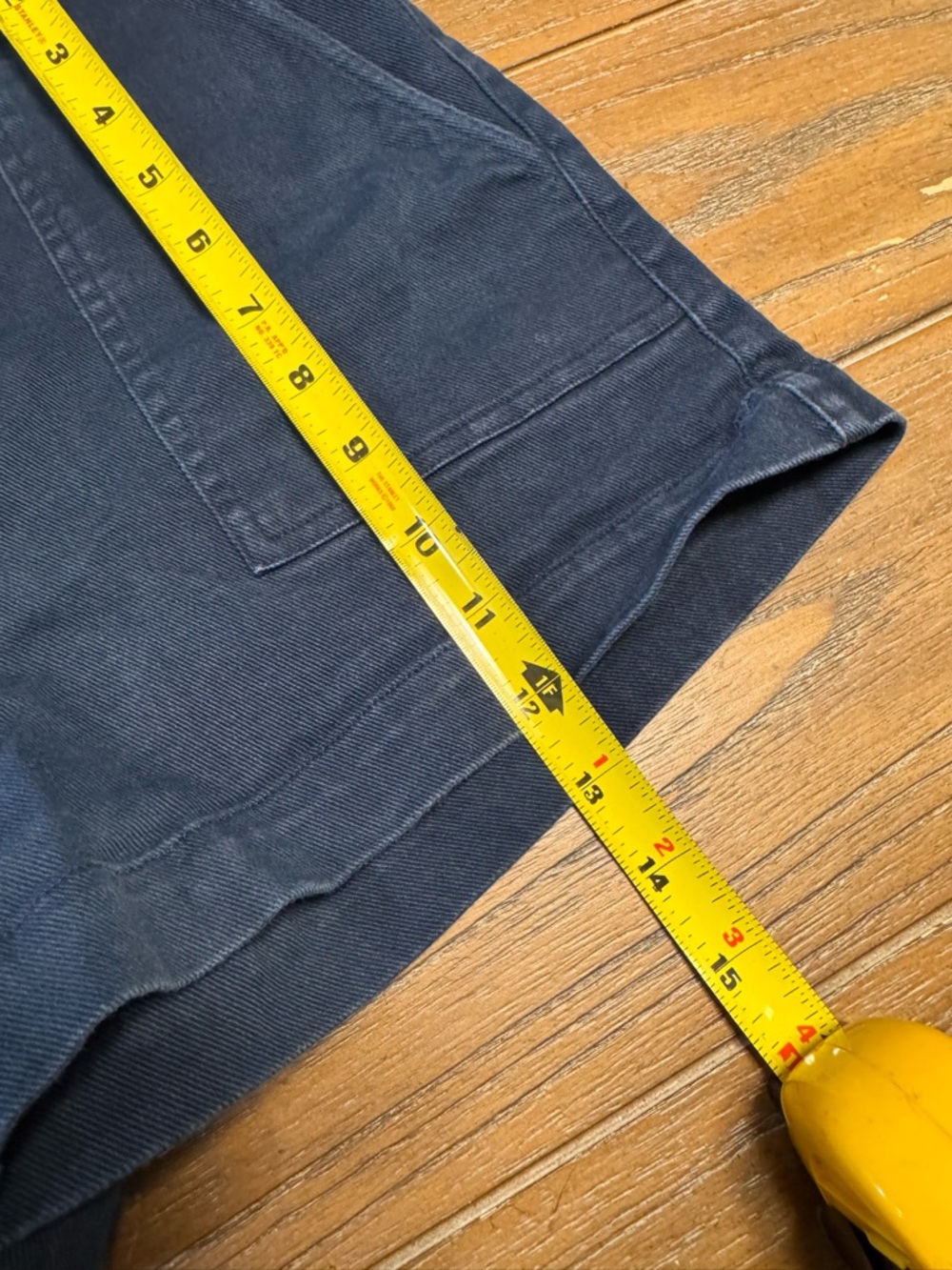 miami Navy Button-Front High Waist Shorts - Picture 4 of 5